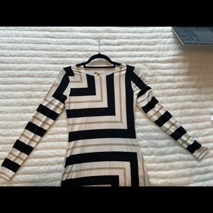 Sheer stripped dress